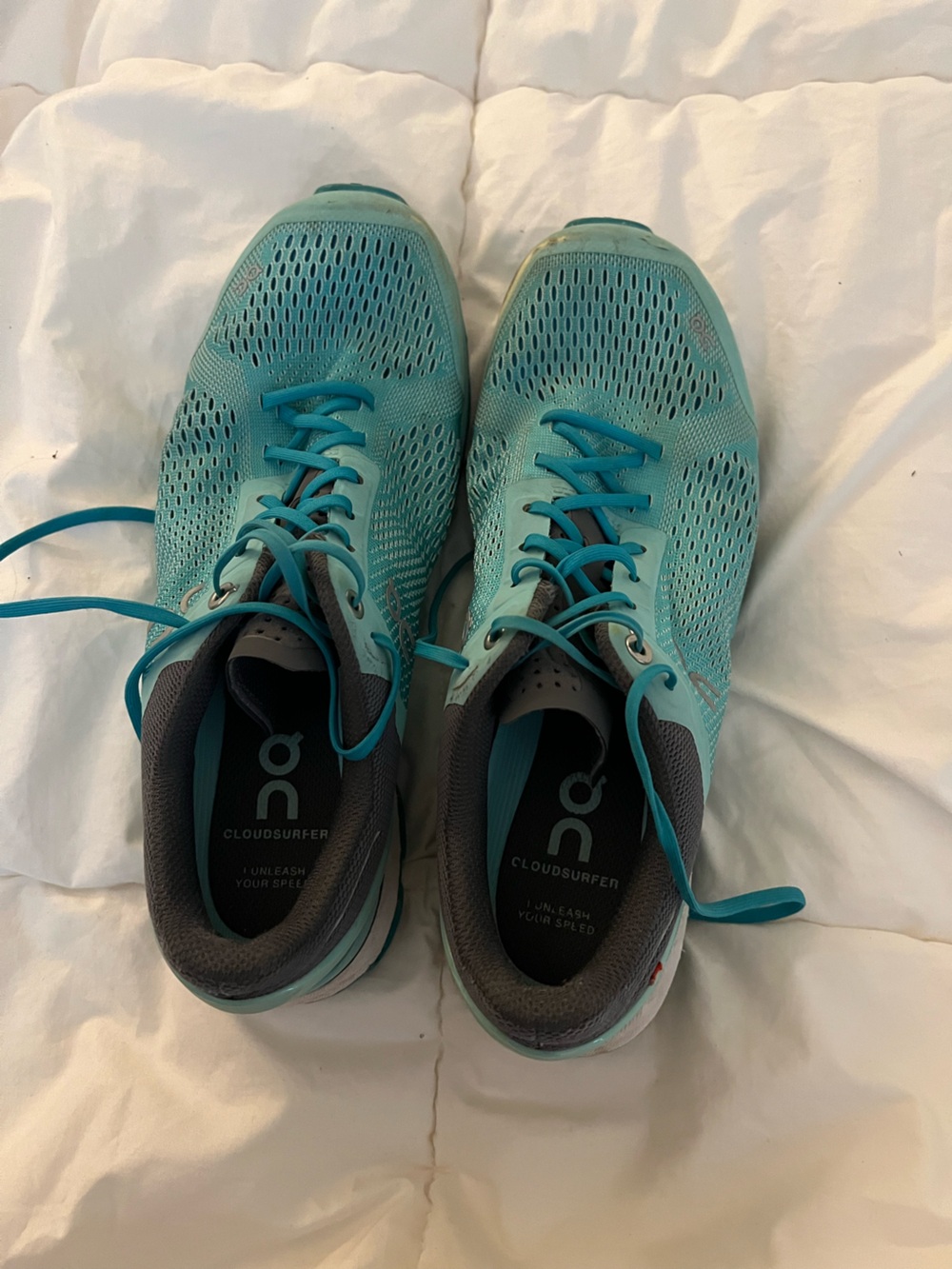 On Running Women's Cloudsurfer Running Shoes - Teal Blue